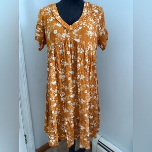 Knox Rose Floral Orange Dress